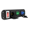 4 en 1 USB briquet voltmètre numérique double chargeur dalimentation USB 12V prise de courant étanche à la poussièr