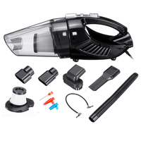 4 en 1 voiture portable aspirateur sec humide nettoyeur automatique 12V HEPA filtre gonfleur de pneu