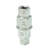 4 in1 Hex Motocycles Démontage de la roue Clé de la broche Outil 17mm 19mm 22mm 24mm