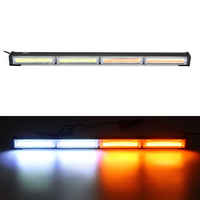 4 LED 12 / 24V 36W voiture camion stroboscopique avertissement clignotant gril lumière COB lampe perles