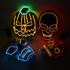 4 modes effrayant masque cosplay led costume masque EL fil sallument pour le film de purge