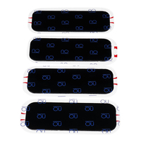 4 morceaux de hanches cuisses minces amincissant le patch délectrode de gel de ceinture de protection de machine
