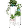 4 niveaux en métal pot de fleur plante support balcon étagère multicouche support de jardin