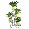 4 niveaux métal plante support présentoir étagère titulaire maison intérieur extérieur bureau décor jardin balcon pot de