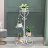 4 niveaux étagères en métal Pot de fleur plante support plante présentoir support intérieur extérieur maison jardin Pati