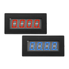 4 Numérique LED Bleu Rouge Tachymètre RPM Speed ​​Meter