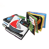 4 paquets papier son livre en tissu anglais noir et blanc illumination mots couleurs formes numéros éducation précoce Pu