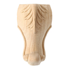 4 Pcs 10/15 cm Européenne En Bois Massif Applique Sculpture Meubles Pieds Jambe Non Peint Cabinet Pieds Decal