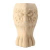 4 Pcs 10/15 cm Européenne En Bois Massif Sculpture Pieds Pieds Non Peint Cabinet Pieds Bois Decal