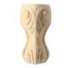 4 Pcs 10/15 cm Européenne En Bois Massif Sculpture Pieds Pieds Non Peint Table Cabinet Pieds