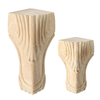 4 Pcs 10/15 cm Européenne Solide Bois Sculpture Meubles Pieds Jambe Non Peinte Canapé Cabinet Canapé Siège Pieds