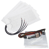 4 Pcs 3 Niveau En Fiber De Carbone De Voiture Siège Chauffant Housse De Coussin Pad Kit Haut Bas Temp Interrupteur 12 V