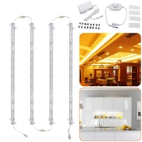 4 PCS 30 CM 30 W 5630 Transparent Couverture LED Rigide Bande de Lumière Cabinet Lampe Cuisine Vitrine AC110-240 V