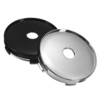 4 pcs 58 mm Universel Chrome Roue De Voiture Pneu Jantes Centre Moyeu Capuchons Couvercle Kit Décoratif