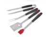 4 PCS Barbecue En Acier Inoxydable Barbecue Ustensiles Kit En Plein Air Grill Outils Brosse Tong Outils Kit