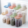 4 Pcs Boîte De Rangement De Céréales En Plastique Riz Conteneur Alimentaire Scellé Jar Boîtes De Cuisine Grain De Fruits
