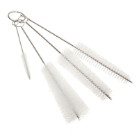 4 pcs brosses de nettoyage tube brosse bouteille mamelon bouilloire bec verseur théière buse pinceau propre ensemble