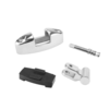 4 Pcs BSET MATEL En Acier Inoxydable 316 Bateau Bimini Top Mount Pivotant Pont Charnière Avec Tampon En Caoutchouc À Lib