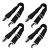 4 PCS Feuille de lit Clips Couvre-matelas Couvertures Clip sangles Suspender Fasteners Réglable drap de lit Attaches