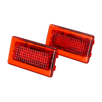 4 SMD LED Signal de signalisation dalerte côté porte intérieure haut rendement Flash Lampe Mise à niveau Rouge 2PCS