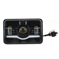 4 "X 6" voiture noire LED Phare DRL Salut & Lo Lampe de remplacement de camion Beam pour Jeep