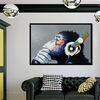 40 * 30 cm Miico peintures à lhuile peintes à la main Colorful peintures de gorille Art mural pour la décoration de