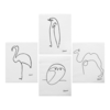 40 * 50 cm Picasso affiche suspendus impression toile abstraite sans cadre mur art peintures