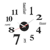40 cm moderne 3D sans cadre horloge murale Style montres heures bricolage chambre décorations pour la maison modèle