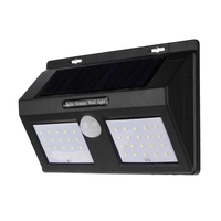 40 LED Solaire PIR Détecteur de Mouvement Applique Murale Sécurité Imperméable Lumière Blanche Jardin Extérieur