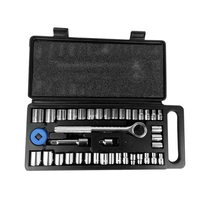 40 Pcs Socket Clé Ensemble Combinaison Main Outil Kit Socket Clé Ensemble Sockets Outil BRICOLAGE Metalworking Réparatio