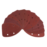 40 pièces 60/80/120/240 feuilles de ponçage à grain papier abrasif disque de ponçage tampons Triangle outil de meulage