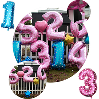40 pouces feuille daluminium numéro ballon coeur forme modèle mariage Saint Valentin décoration de fête