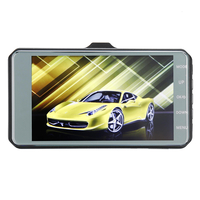 4.0 pouces tactile FHD 1080P double lentille voiture DVR caméra de recul vidéo Dash Cam enregistreur