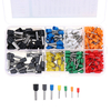 400 pièces 8 taille 8 couleur fil cuivre connecteur à sertir isolé cordon broche fin terminal kit ensemble