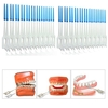 400pcs interdentaires entre les dents brosse fil massage élastique gomme cure-dent