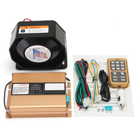 400W 8 Sonore Fort Avertissement Alarme Police Sirène Corne Haut-Parleur MIC Système