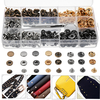 40/100 ensemble rivets bricolage cuir artisanat attaches boutons pression cuivre boutons goujons argent rivets en bronze