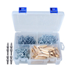 402 pièces ensemble de vis autotaraudeuses pour le travail du bois bouchon de pin vis à trou oblique pour accessoires de