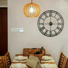 40/60/80CM cuivre fer peinture rétro horloge murale romaine en fer forgé Style européen horloge murale horloge décorativ