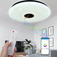 40CM 36W AS102 LED RGB musique plafonnier APP + télécommande fonctionne avec Google Home Alexa 220V / 85-265V