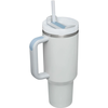 40oz Stainless Steel Vacuum Insulated Tumbler with Handle Straw Lid and Straw for Water Iced Tea or Coffee
