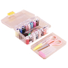 40pcs / set de couture kit de fil de filetage aiguille de ruban à mesurer mesure de ciseaux boîte de stockage de cosse