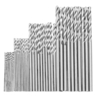 40pcs 0.6 / 1.0 / 1.5 / 2.0mm HSS foret hélico dal en acier à grande vitesse métrique ensemble de forets hélico daux