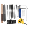 40pcs bois outil de sculpture sur bois kit courbe bois vu lame de raboteuse bricolage charpentier ensemble