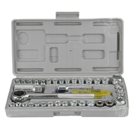 40pcs ensemble doutils de réparation de voiture Clé combinée Kit doutils de clé combinée en acier au chrome va