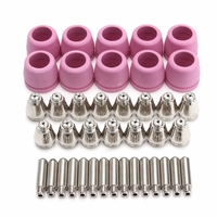 40Pcs Soudage Torche Plasma Consommables Buse Electrode Coupe pour LTP5000D LTP6000