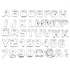 40pcs bricolage bricolage métalliques alphabet et nombre autocollants voiture emblème lettre badge insigne