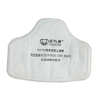 40 Pcs POWECOM 3703 Filtre Coton Pour 3700 PM2.5 Masque Professionnel Respirant Protection Du Travail Masque Filtre Filt
