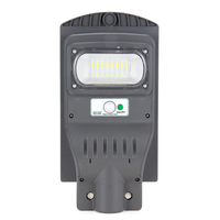 40W Réverbère Solaire Mouvement + Capteur de Lumière LED Applique Murale Extérieure de Jardin pour Parc,  Jardin,  Cour,  R