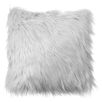 40x40 fausse laine fourrure housse de coussin moelleux Soft en peluche jeter taie doreiller décor à la maison
